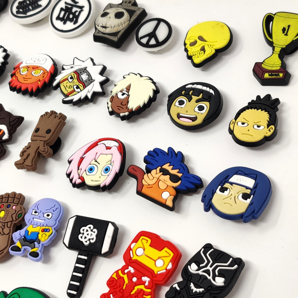 Lot of 62 Shoe Charms & Jibbitz for Crocs Marvel Anime Naruto Ghibli Funko Style - Picture 6 of 13